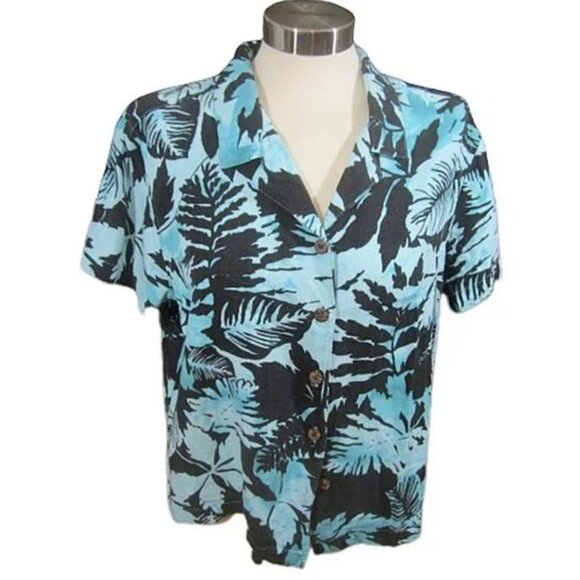 Jamaica Bay Tops - JAMAICA BAY Tropical Hawaiian Shirt - XL - EVC